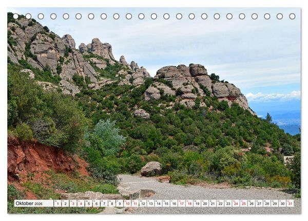 Produktbild: MONTSERRAT in Katalonien (Tischkalender 2026 DIN A5 quer), CALVENDO Monatskalender