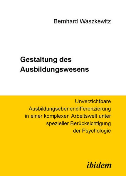 Produktbild: Gestaltung des Ausbildungswesens