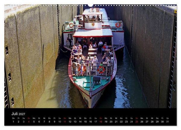 Produktbild: Binnenschiff Ahoi! (Wandkalender 2027 DIN A2 quer), CALVENDO Monatskalender