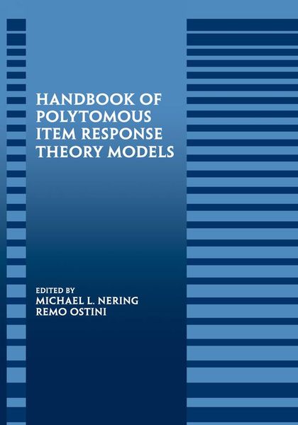 Produktbild: Handbook of Polytomous Item Response Theory Models