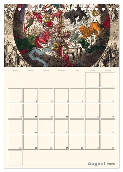 Produktbild: Zu den Sternen - mit Planerfunktion (Tischkalender 2026 DIN A5 hoch), CALVENDO Monatskalender