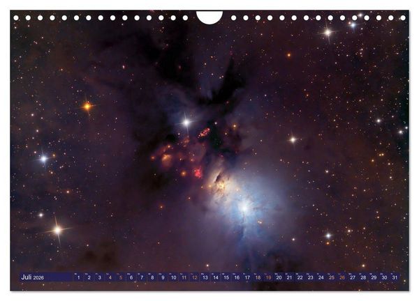 Produktbild: Galaxien, Sterne und Nebel: Leuchten aus dem All (Wandkalender 2026 DIN A4 quer), CALVENDO Monatskalender