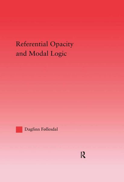 Produktbild: Referential Opacity and Modal Logic