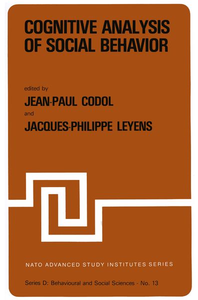 Produktbild: Cognitive Analysis of Social Behavior
