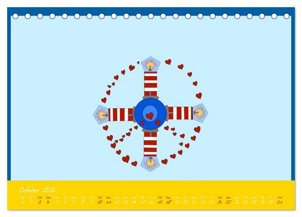 Produktbild: Lighthouse lights my way (Desk Calendar 2026 DIN A5 landscape), CALVENDO 12 Month DeskCalendar