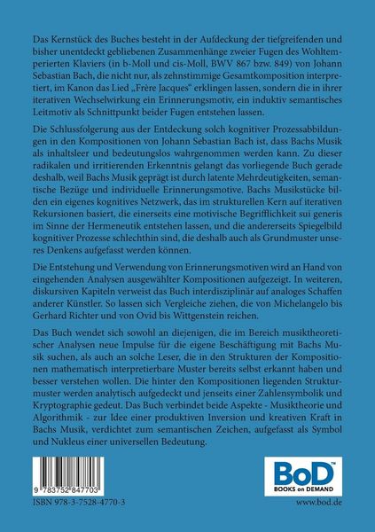 Produktbild: Motiv und Gedanke bei Johann Sebastian Bach