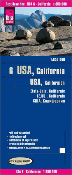 Reise Know-How Landkarte USA 06, Kalifornien (1:850.000)