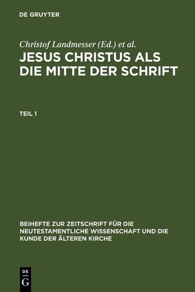 Produktbild: Jesus Christus als die Mitte der Schrift