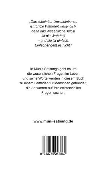 Produktbild: &Uuml;ber das Wesentliche