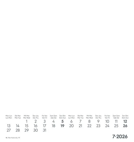 Produktbild: Kreativ-Kalender weiß 2026 - 16x17 cm - Foto, Malen, Basteln - datiert - Kreativkalender - Foto-Kalender - Alpha Edition