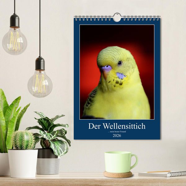 Produktbild: Der Wellensittich - mein bester Freund (Wandkalender 2026 DIN A4 hoch), CALVENDO Monatskalender