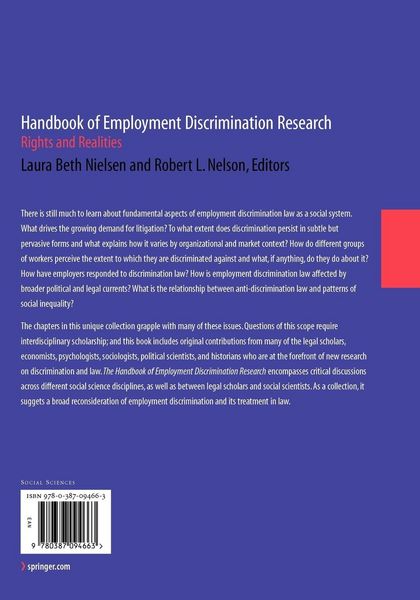 Produktbild: Handbook of Employment Discrimination Research