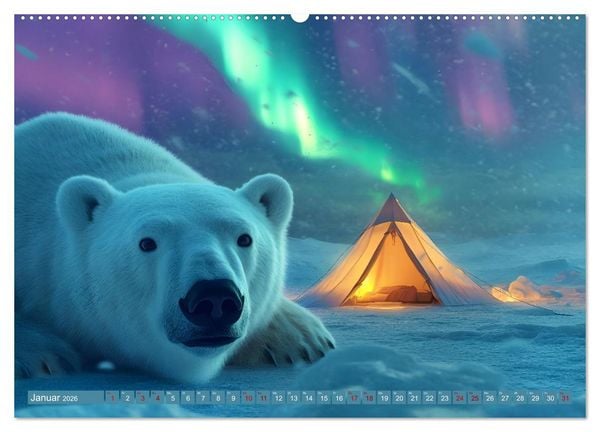 Produktbild: Camping Extreme (hochwertiger Premium Wandkalender 2026 DIN A2 quer), Kunstdruck in Hochglanz