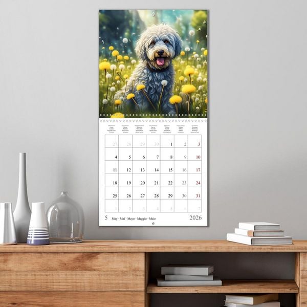 Produktbild: Hi, I am an Aussiedoodle (Wall Calendar 2026 12 &times; 12 Inch) CALVENDO 12 Month Wall Calendar
