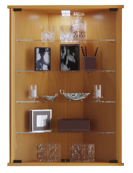 Produktbild: H&auml;ngevitrine Wandvitrine Eckvitrine Vecko