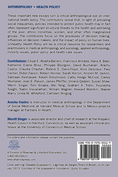 Produktbild: Unhealthy Health Policy