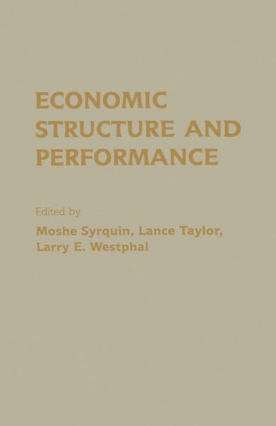 Produktbild: Economic Structure and Performance