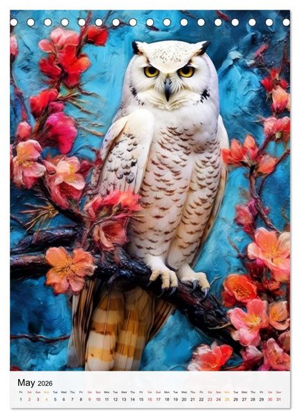 Produktbild: Birds in Living Color (Desk Calendar 2026 DIN A5 portrait), CALVENDO 12 Month DeskCalendar