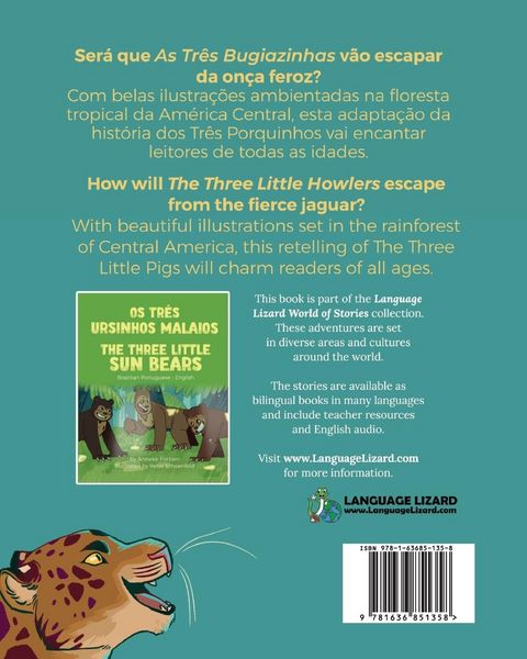 Produktbild: The Three Little Howlers (Brazilian Portuguese-English)