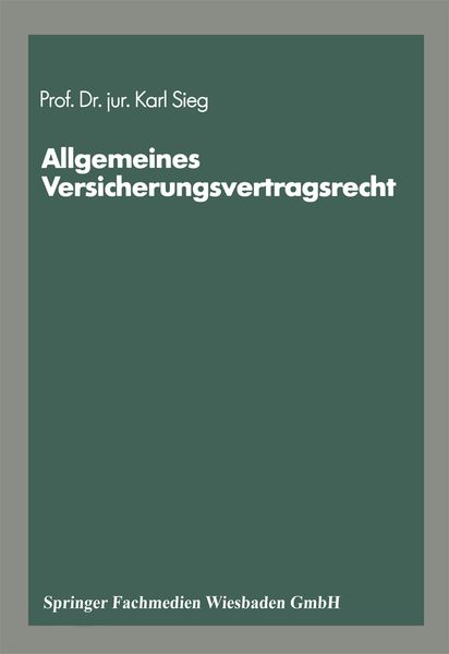 Produktbild: Schriftenreihe &bdquo;Die Versicherung&ldquo;