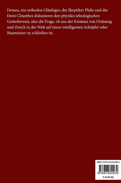 Produktbild: Dialoge &uuml;ber die nat&uuml;rliche Religion (Gro&szlig;druck)