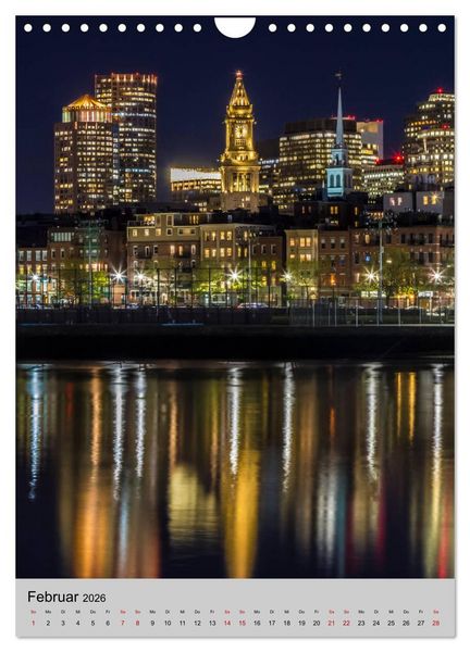 Produktbild: BOSTON Historie und urbane Idylle (Wandkalender 2026 DIN A4 hoch), CALVENDO Monatskalender