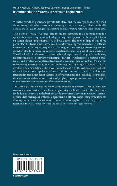 Produktbild: Recommendation Systems in Software Engineering