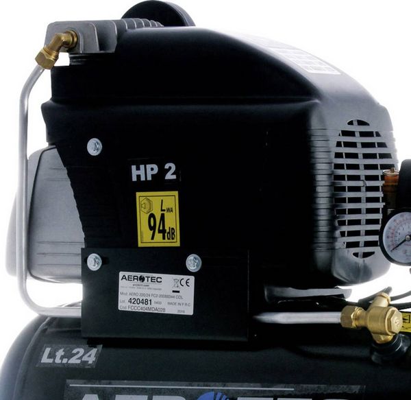 Produktbild: Kompressor Aerotec 220-24 210l/min 8bar 1,5 kW 230 V,50 Hz 24l AEROTEC