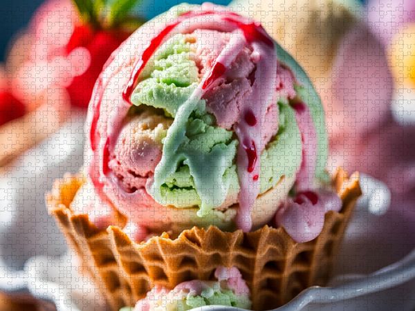 Produktbild: CALVENDO Puzzle Eiscreme - Verlockende Versuchung | 2000 Teile Lege-Gr&ouml;&szlig;e 90x67cm Foto-Puzzle f&uuml;r gl&uuml;ckliche Stunden