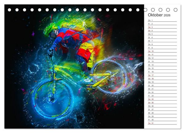 Produktbild: Downhill Explosion (Tischkalender 2026 DIN A5 quer), CALVENDO Monatskalender