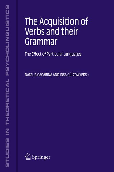 Produktbild: The Acquisition of Verbs and their Grammar: