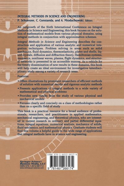 Produktbild: Integral Methods in Science and Engineering