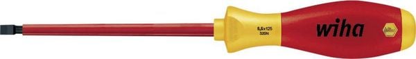 Produktbild: Wiha VDE Schlitz-Schraubendreher 00828 Klingenbreite: 6mm Klingenl&auml;nge: 150mm