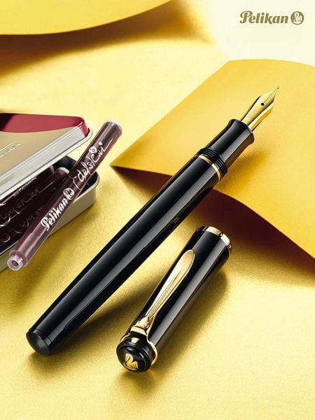 Produktbild: Pelikan F&uuml;llhalter Classic P200, Schwarz, Feder B vergoldet