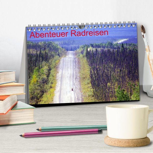 Produktbild: Abenteuer Radreisen (Tischkalender 2026 DIN A5 quer), CALVENDO Monatskalender