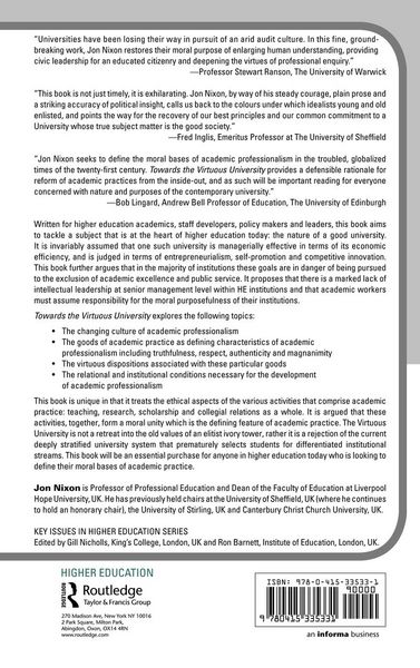Produktbild: Towards the Virtuous University