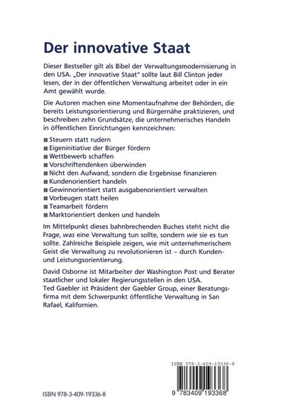 Produktbild: Der innovative Staat