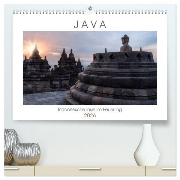 Produktbild: Java, Indonesische Insel im Feuerring (hochwertiger Premium Wandkalender 2026 DIN A2 quer), Kunstdruck in Hochglanz