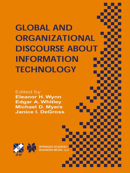 Produktbild: Global and Organizational Discourse about Information Technology