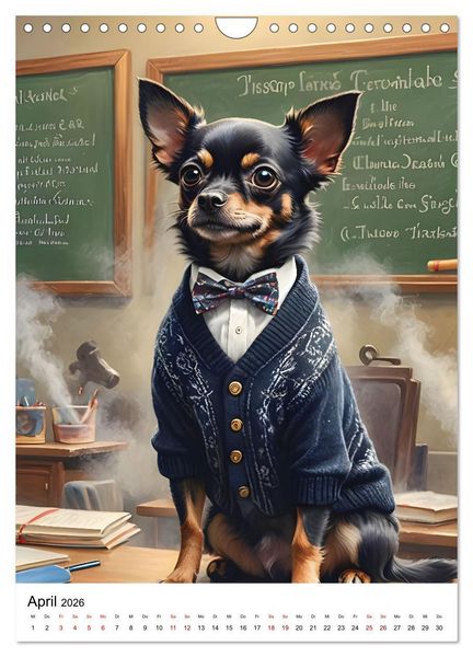 Produktbild: Chihuahua Karrieren (Wandkalender 2026 DIN A4 hoch), CALVENDO Monatskalender