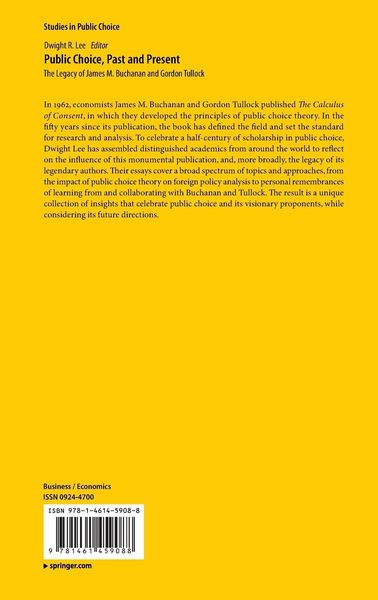 Produktbild: Public Choice, Past and Present