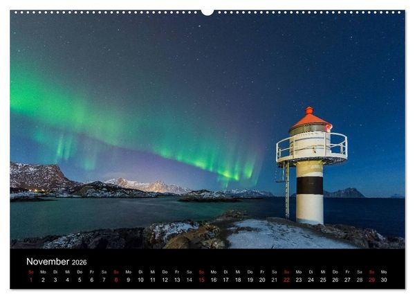 Produktbild: LOFOTEN - Inselparadies im Norden Norwegens (Wandkalender 2026 DIN A2 quer), CALVENDO Monatskalender