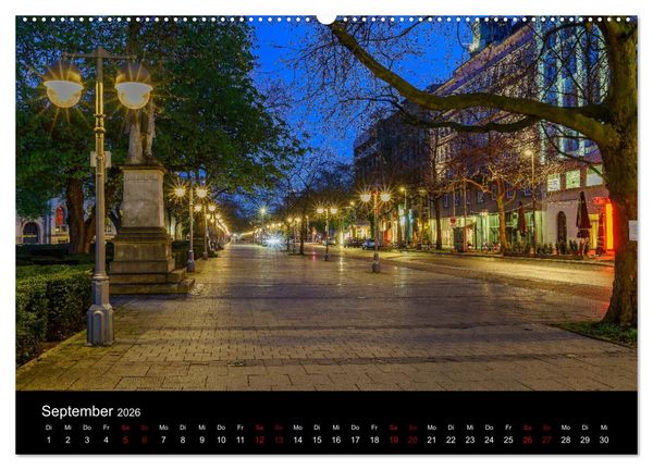 Produktbild: Hannover bei Nacht 2026 (hochwertiger Premium Wandkalender 2026 DIN A2 quer), Kunstdruck in Hochglanz
