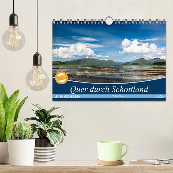 Produktbild: Quer durch Schottland (Wandkalender 2026 DIN A4 quer), CALVENDO Monatskalender