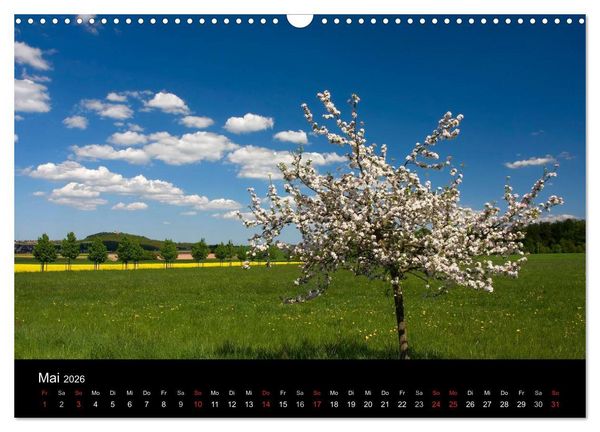 Produktbild: Fuldaer Land - Heile Welt zwischen Rh&ouml;n und Vogelsberg (Wandkalender 2026 DIN A3 quer), CALVENDO Monatskalender