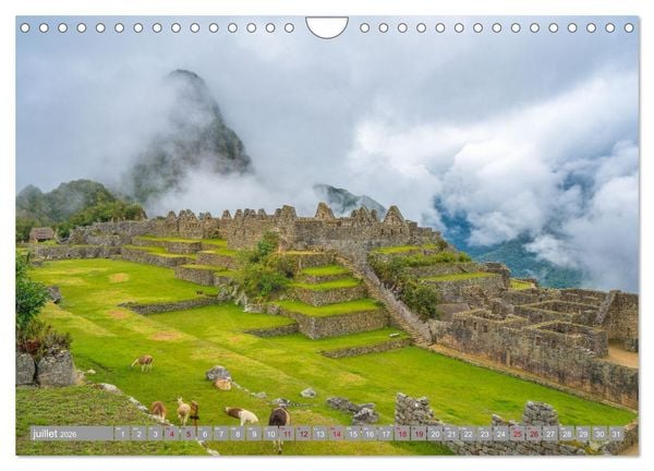 Produktbild: P&eacute;rou - Paradis dans les Andes (Calendrier mural 2026 DIN A4 vertical), CALVENDO calendrier mensuel