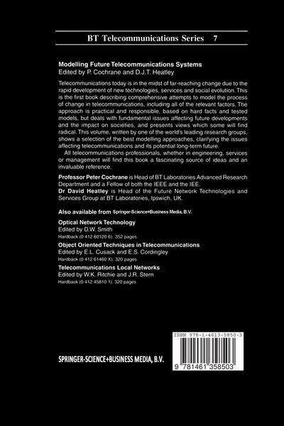 Produktbild: Modelling Future Telecommunications Systems