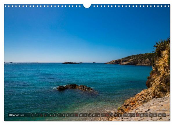 Produktbild: Ibiza K&uuml;ste, Buchten und Str&auml;nde (Wandkalender 2026 DIN A3 quer), CALVENDO Monatskalender