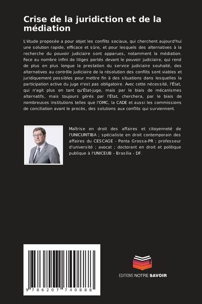 Produktbild: Crise de la juridiction et de la m&eacute;diation