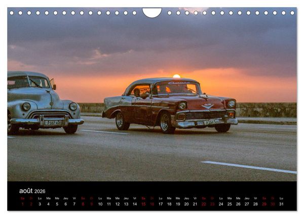 Produktbild: Cuba les belles am&eacute;ricaines (Calendrier mural 2026 DIN A4 vertical), CALVENDO calendrier mensuel